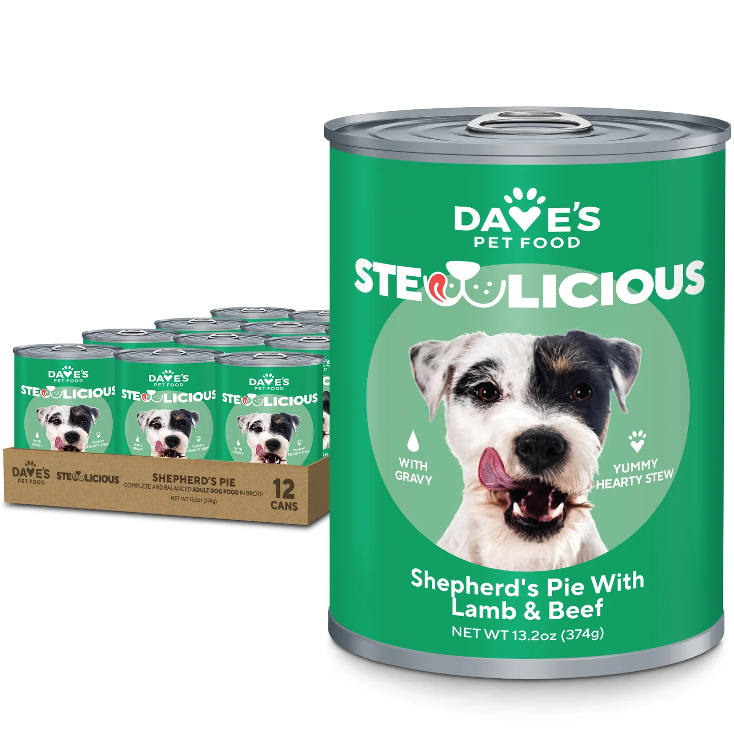 Dave's Pet Food Stewlicious || Shepherd's Pie w/Lamb & Beef 13.2oz