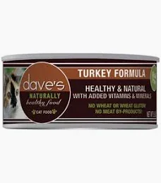 Dave's Natural Cat Foods || Grain & Carrageenan Free Turkey Formula