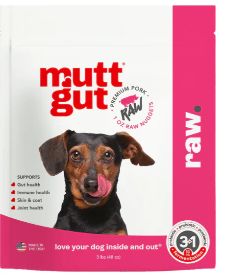 Mutt Gut Frozen Raw Pork Patties (3lb)