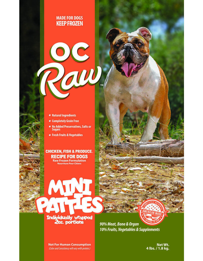OC Raw Frozen Foods - Mini Patties Fish & Produce Sliders