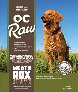 OC Raw Frozen Foods - Meaty Rox Venison & Produce Recipe