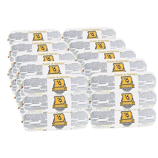 K-9 Cravings Raw Frozen 30lb Cases of Chicken & Veggie