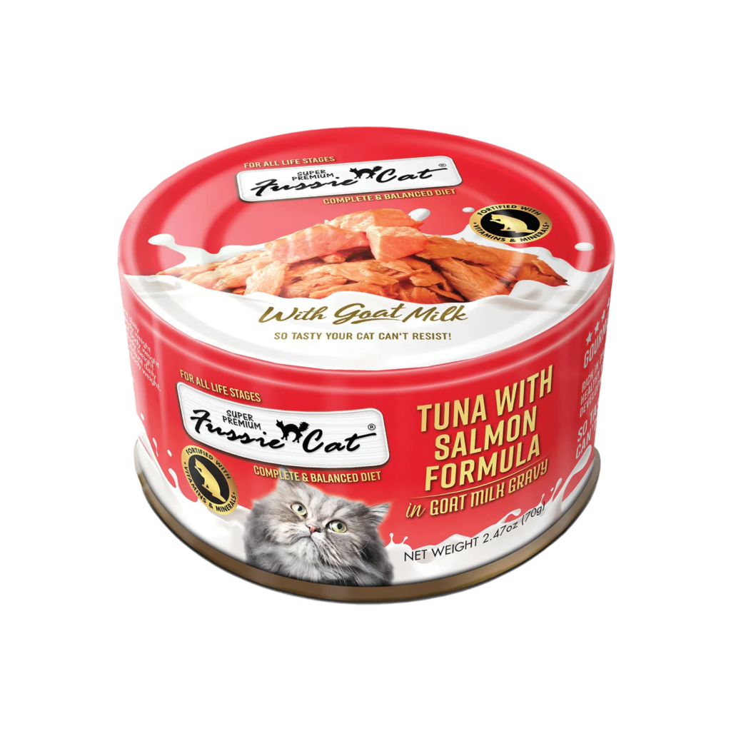 Fussie Cat || Tuna with Salmon Formula in Goat Milk Gravy (2.82oz)