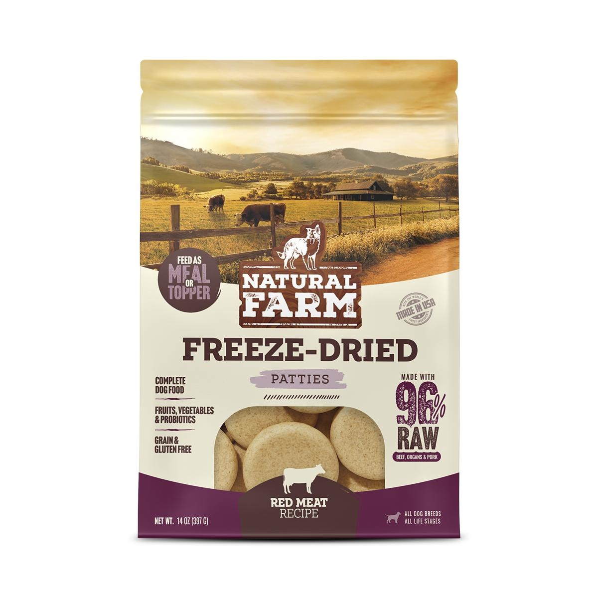 Natural Farm Freeze Dried || 14oz Red Meat Patties