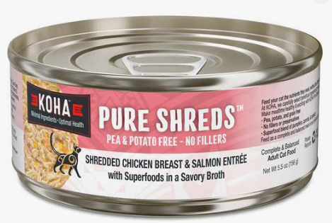 Koha Pure Shreds || Shredded Chicken Breast & Salmon Entrée