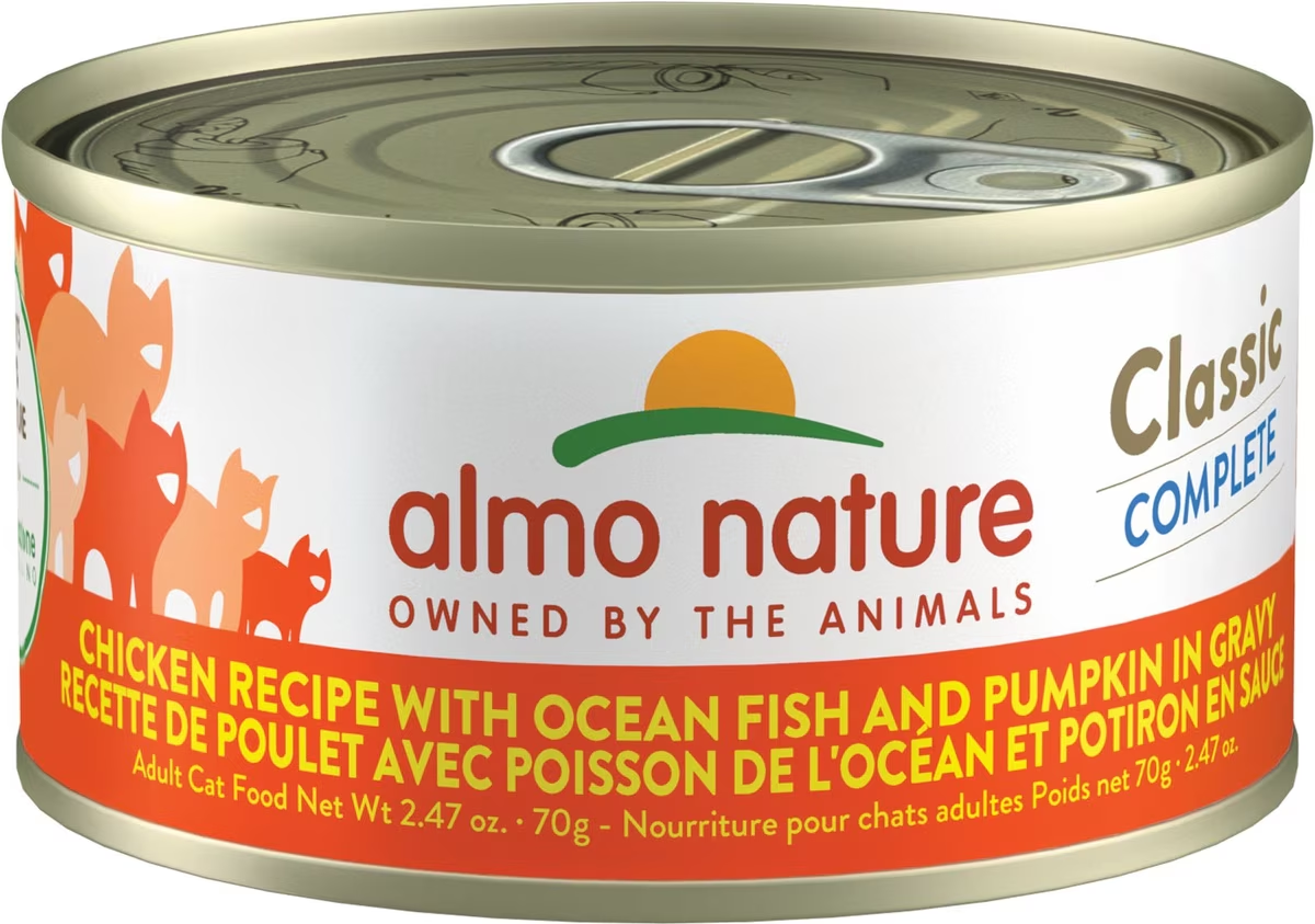 Almo Nature USA Chicken Recipe with Ocean Fish and Pumpkin Gravy 2.47oz