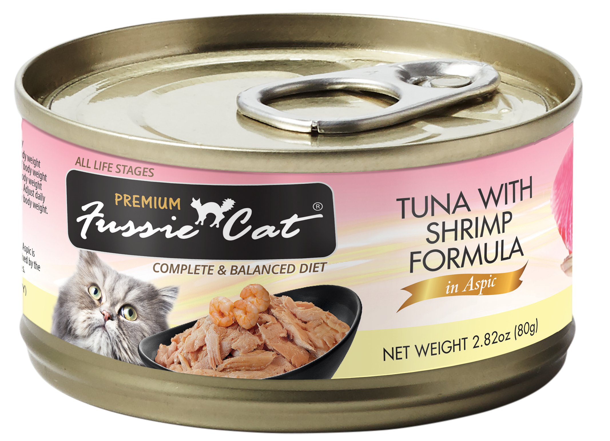 Fussie Cat Premium Tuna with Shrimp Formula in Aspic (2.82oz)
