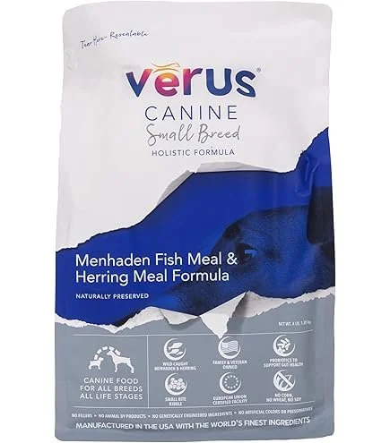 VeRUS Pet Foods Dry Dog Food Fish, Small Breed Formula 4lb Bag