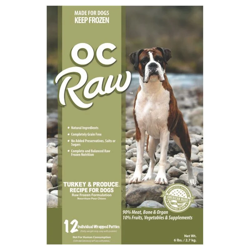 OC Raw Frozen Foods - Turkey & Produce Recipe (6lb)