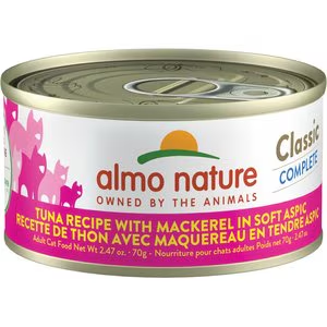 Almo Nature USA Tuna Recipe with Mackerel in Soft Aspic 2.47oz
