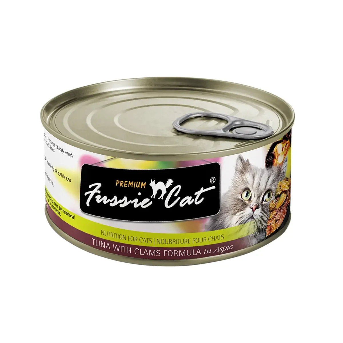 Fussie Cat Premium Tuna with Clams Formula in Aspic (2.82oz)