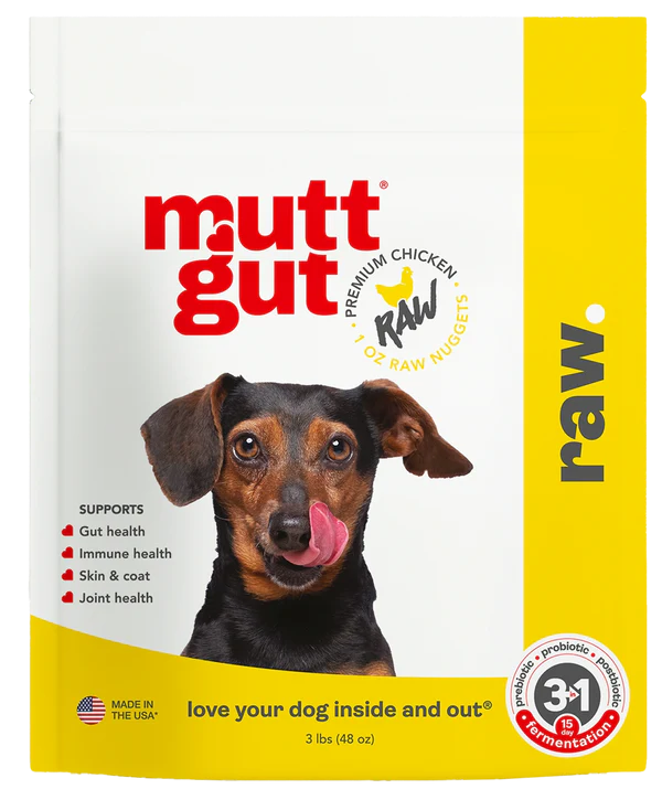 Mutt Gut Frozen Raw Chicken Patties (3lb)