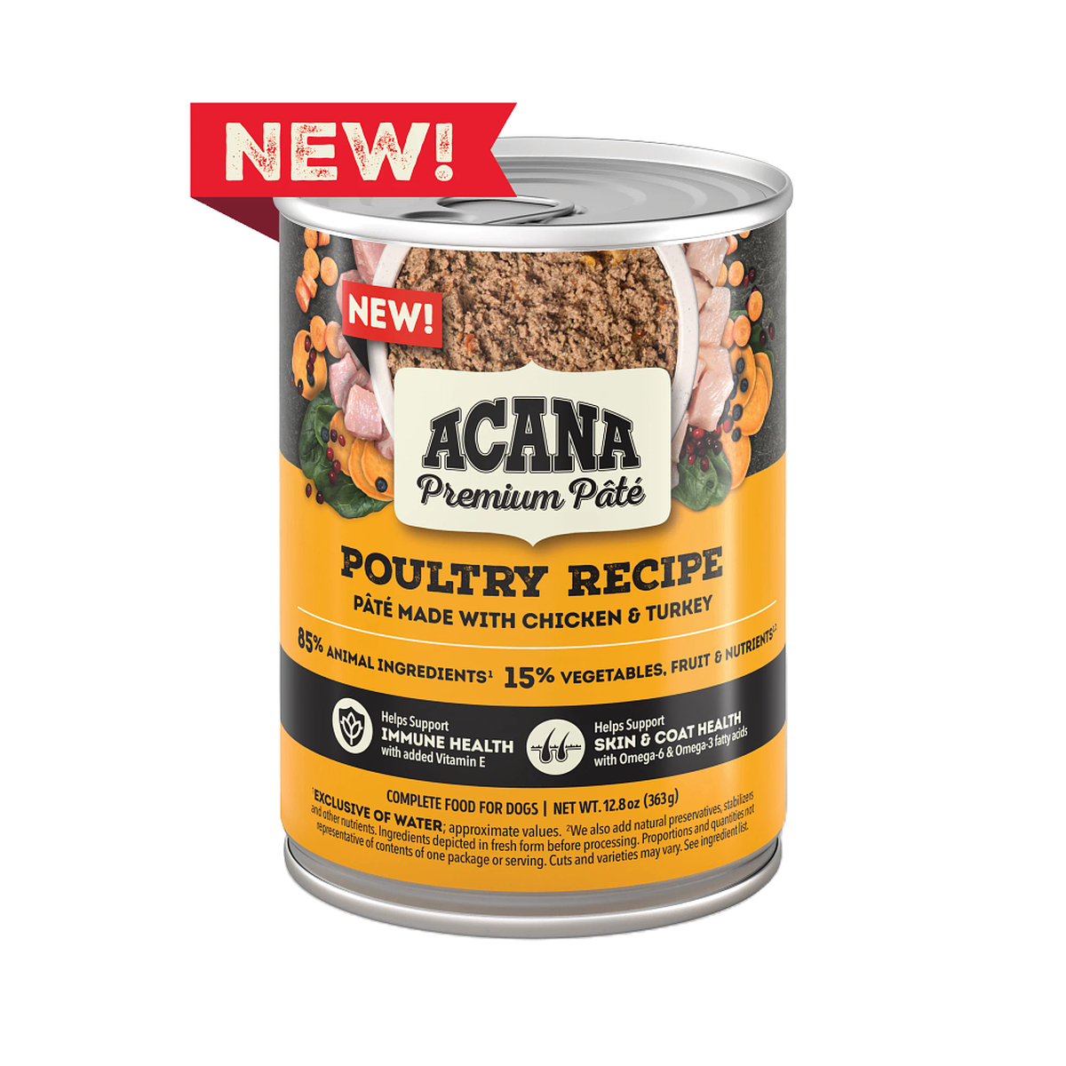 Acana Premium Pate Poultry Recipe 12oz Cans