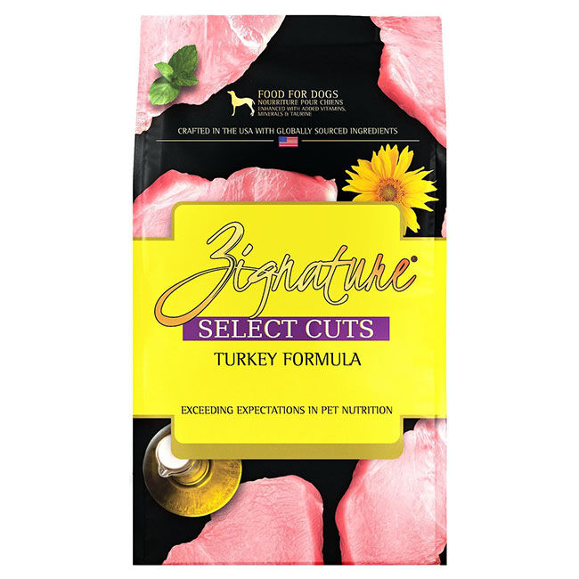 ZIGNATURE Select Cuts Dry Dog Food Turkey Formula