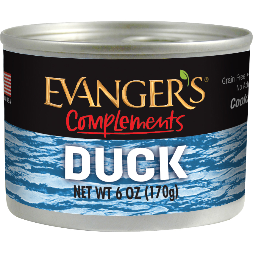 Evangers Complements Duck Canned Dog Food 6oz