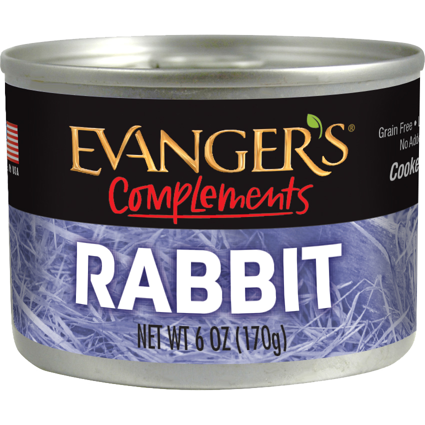 Evangers Complements Rabbit Canned Dog Food 6oz