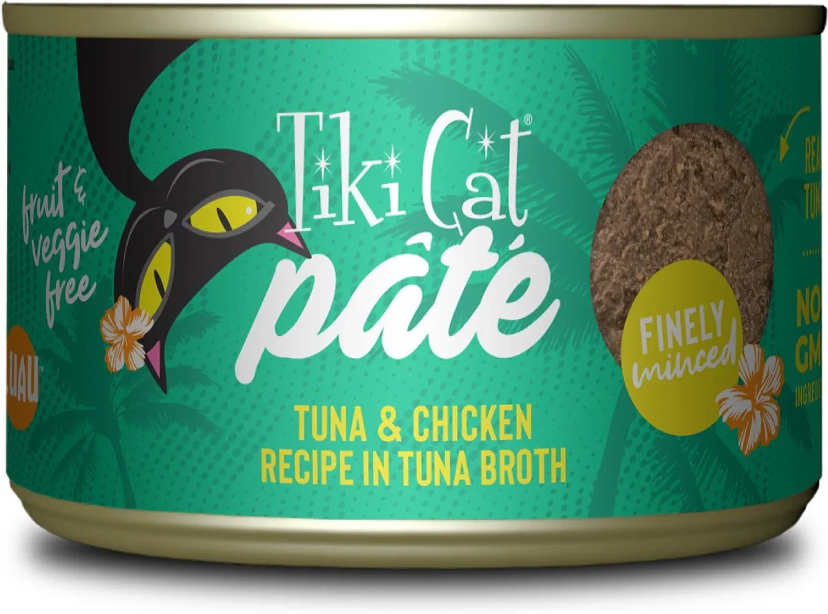 Tiki Cat Pâte || Chicken & Tuna Recipe in Broth (2.8oz)