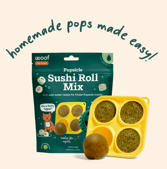 WOOF Pupsicle Mix || Sushi Roll Recipe