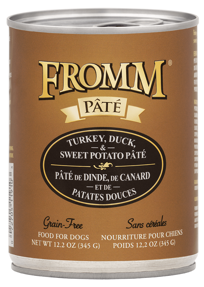 Fromm Family Turkey, Duck, and Sweet Potato Pâté Canned Dog - 12.2 oz Cans