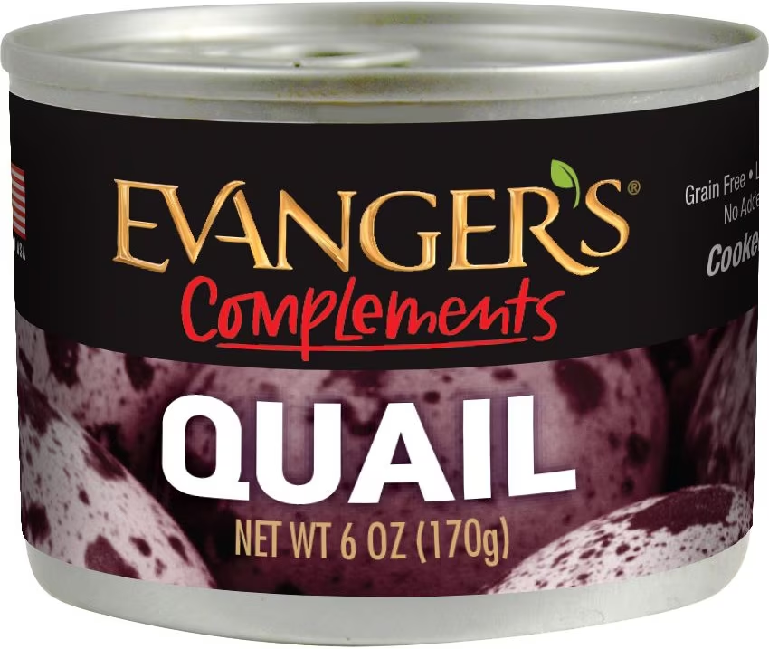 Evangers Complements Quail Canned Dog Food 6oz