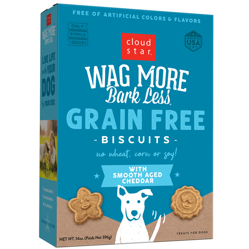 Cloud Star Wagmore Barkless Grain Free Oven Baked Aged Cheddar 14oz