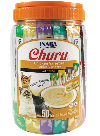 Inaba Premium Quality || Churu Chicken Variety 50 Pack