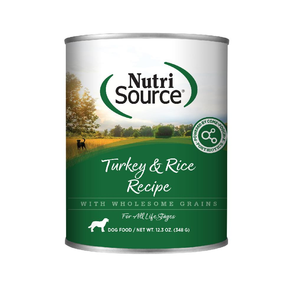 Nutrisource Canine Canned || Turkey & Rice Recipe (12.3oz)