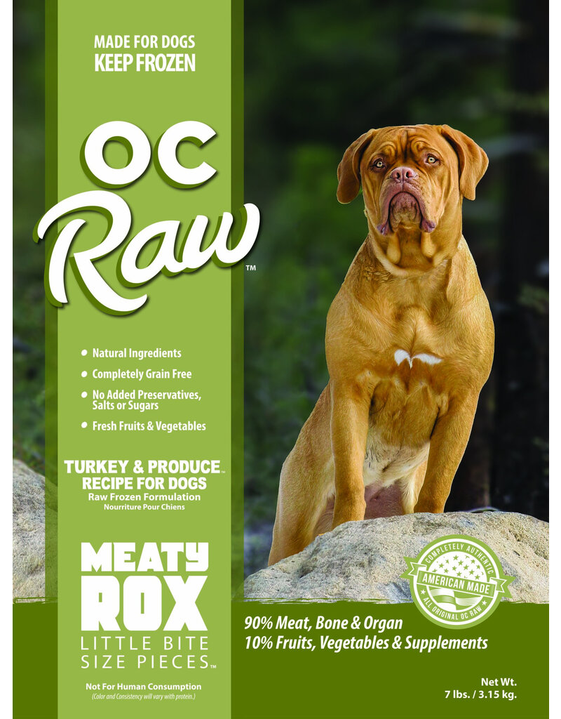 OC Raw Frozen Foods - Meaty Rox Turkey & Produce Recipe