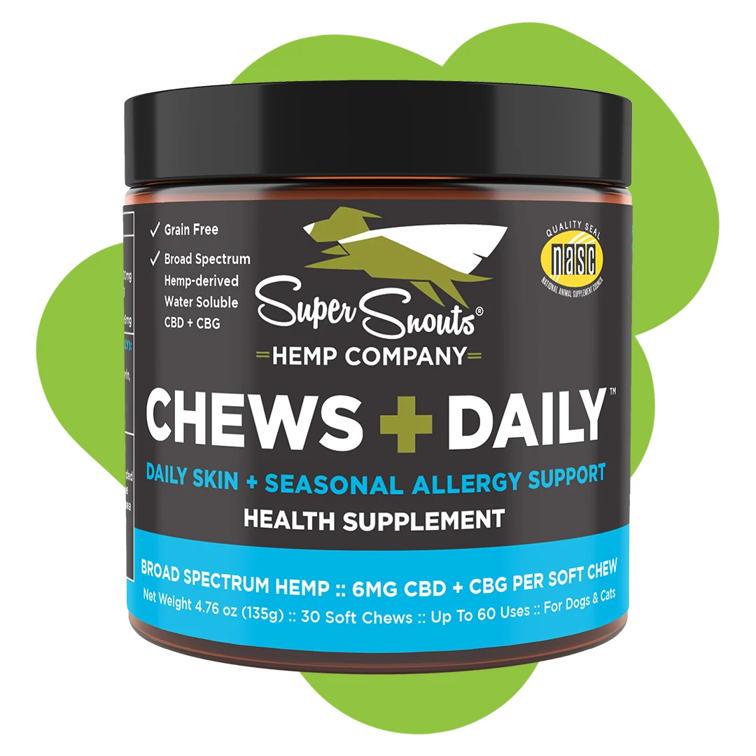 SuperSnouts Hemp Company || Chews + Daily Skin & Allergy Support (30 Count)