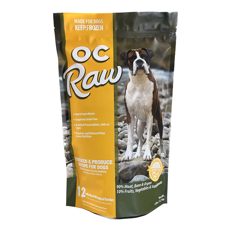 OC Raw Frozen Foods - Chicken & Produce Recipe