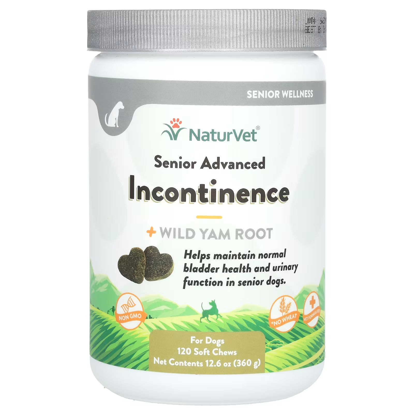 NaturVet Senior Advanced Incontinence Wild Yam Root 60ct Soft Chews