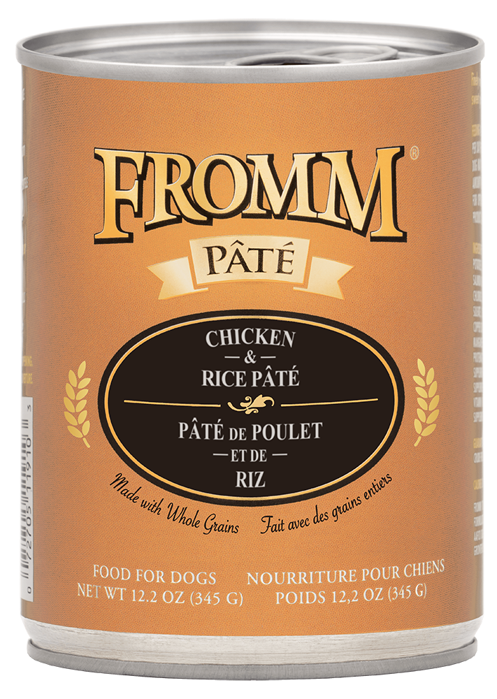 Fromm Family Chicken and Rice Pâté Canned Dog Food - 12.2 oz Cans