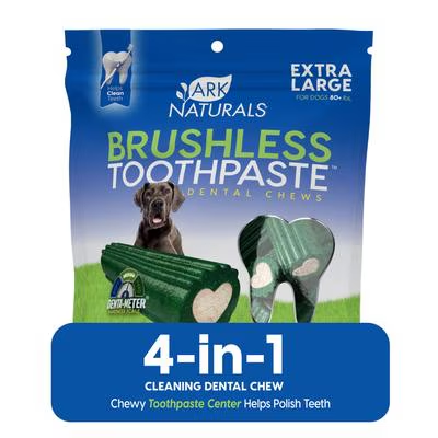 Natural Arks Brushless Toothpaste || EXTRA LARGE Dental Chews