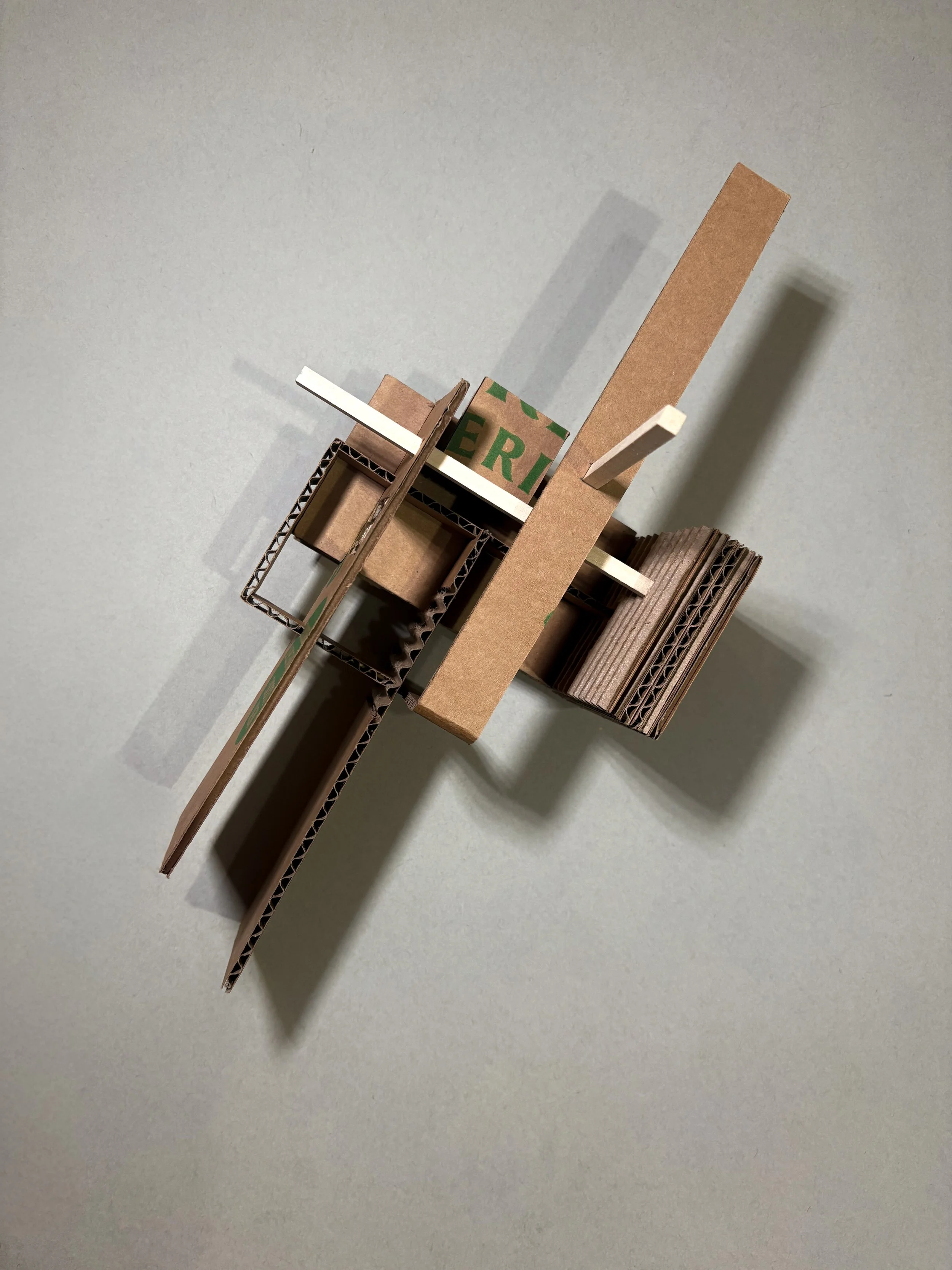 Kit of Parts Full Scale Model 3 - Cardboard & Basswood