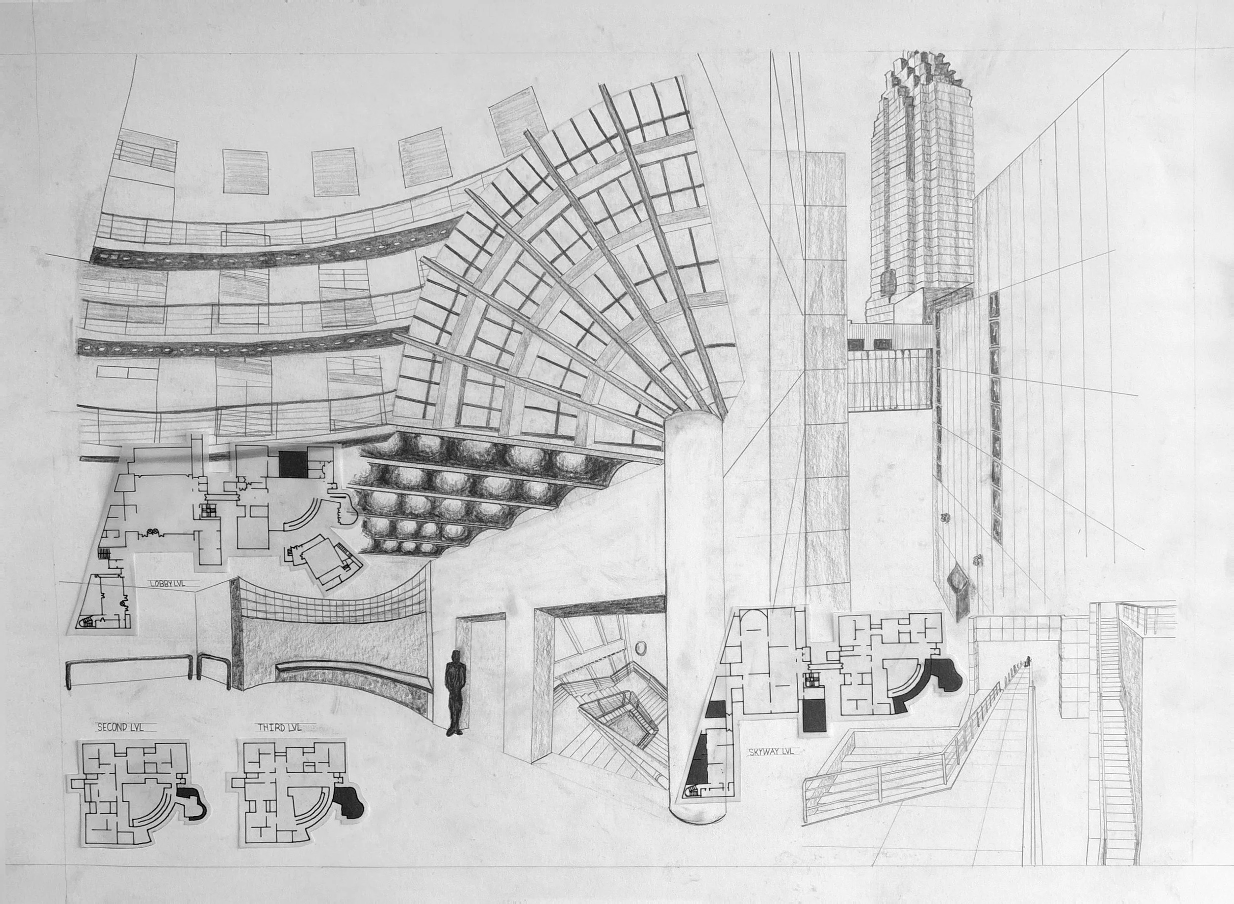 High Museum Memory Map - Graphite 18x24