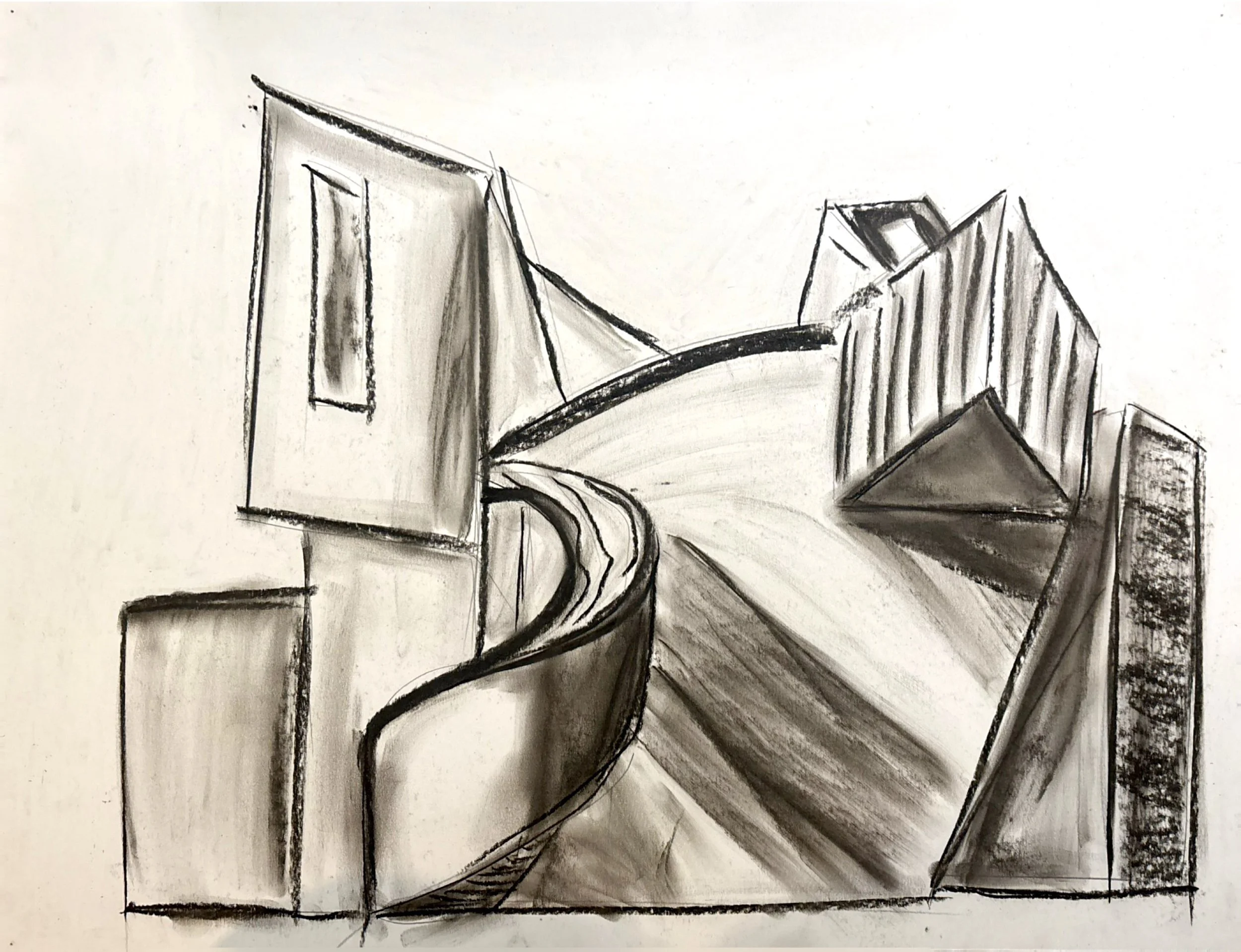 Gesture Drawing 1 - Compressed Charcoal, 18x24