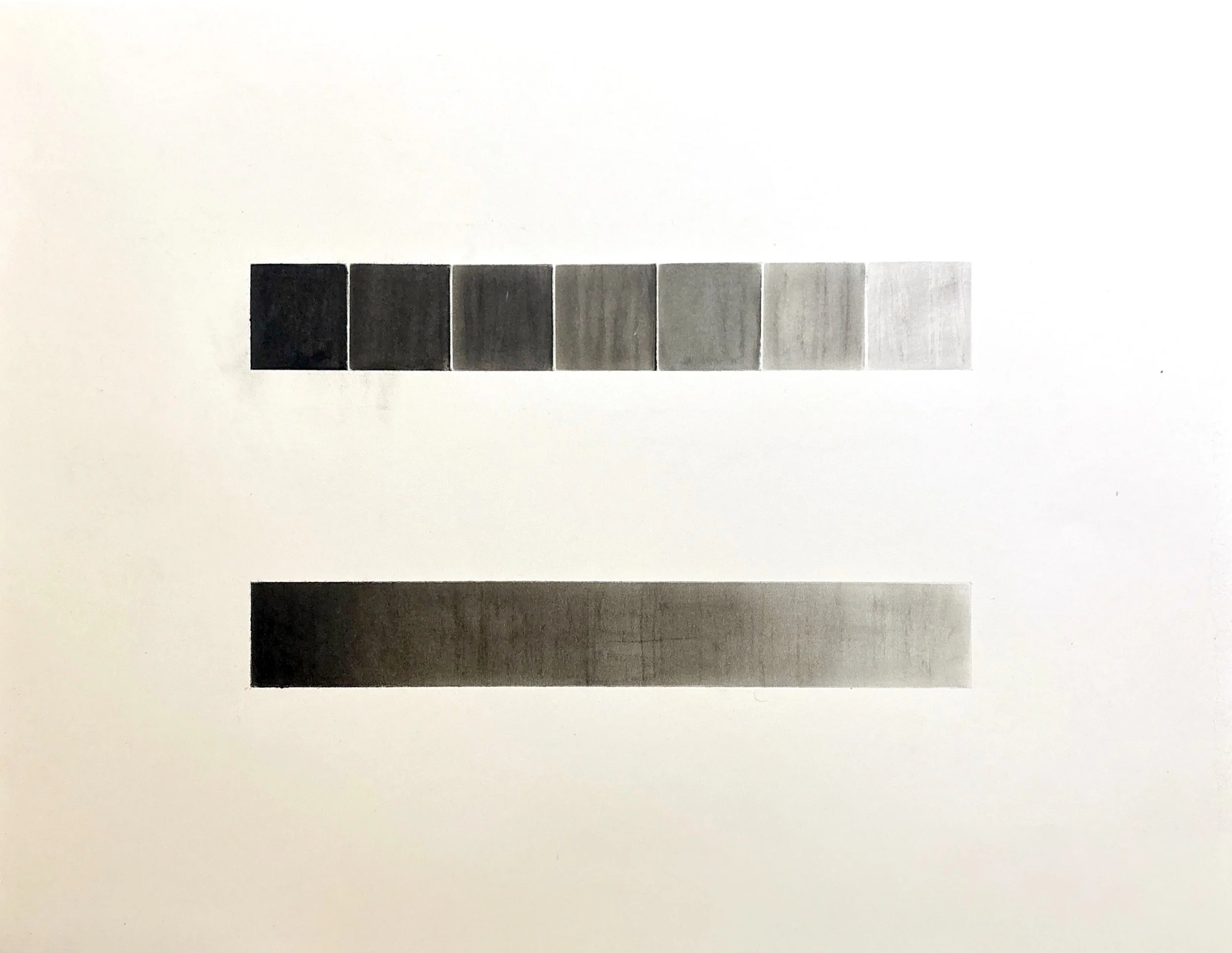 Tonal Swatch & Gradient - Compressed Charcoal 18x24