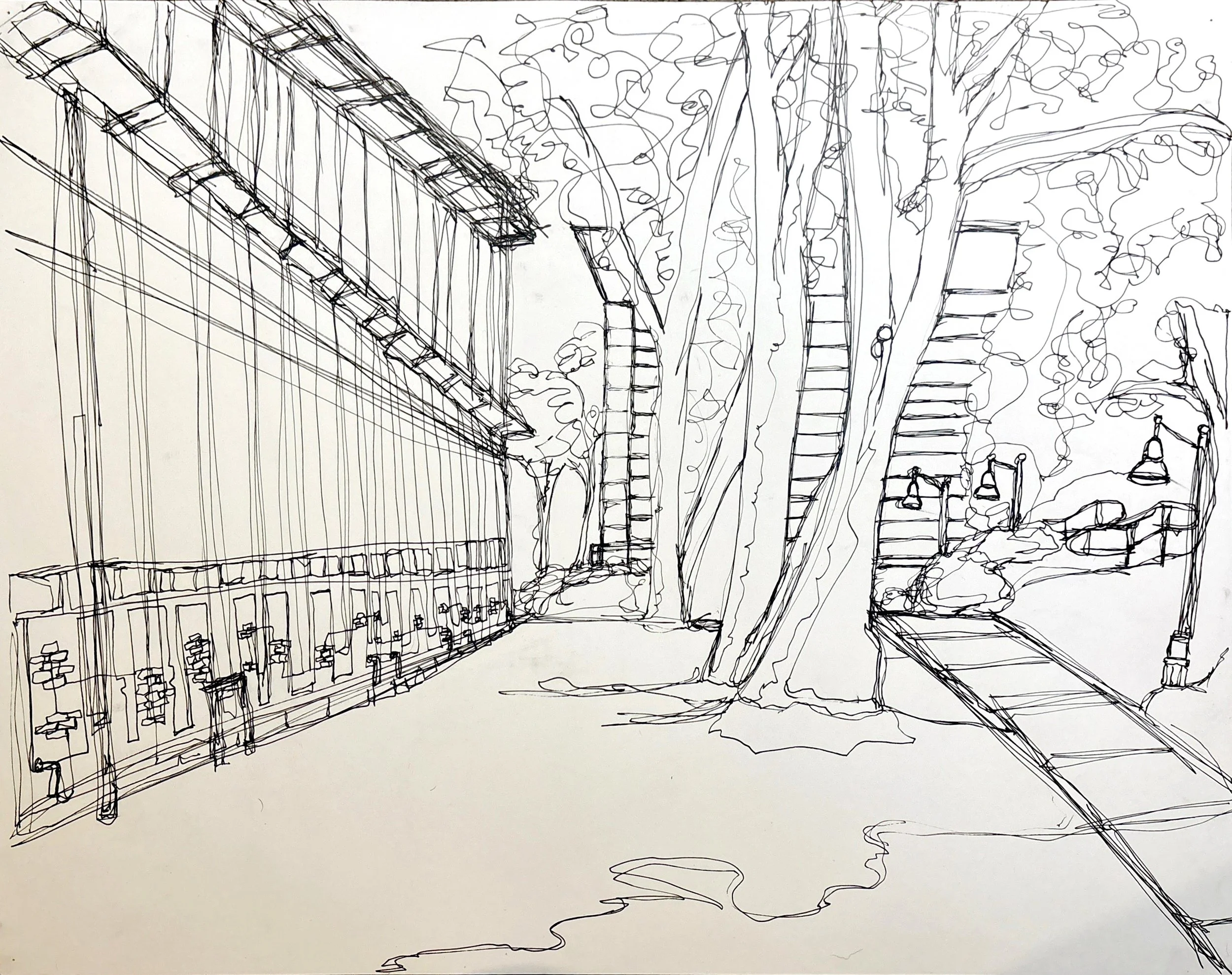 Contour Drawing 3 - Pen, 18x24