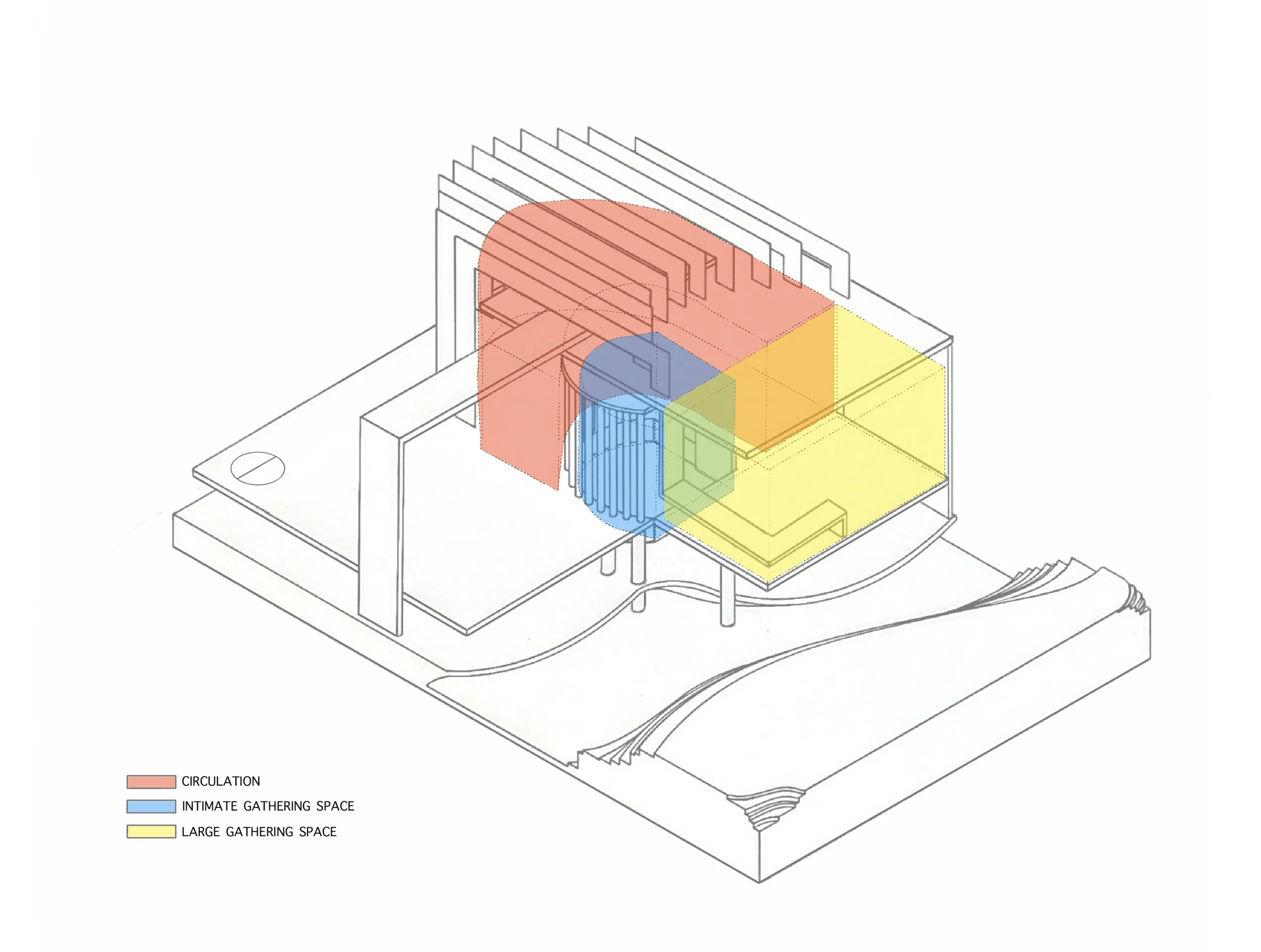 Open Air Pavillion Volumetric Study Analysis - Adobe Fresco