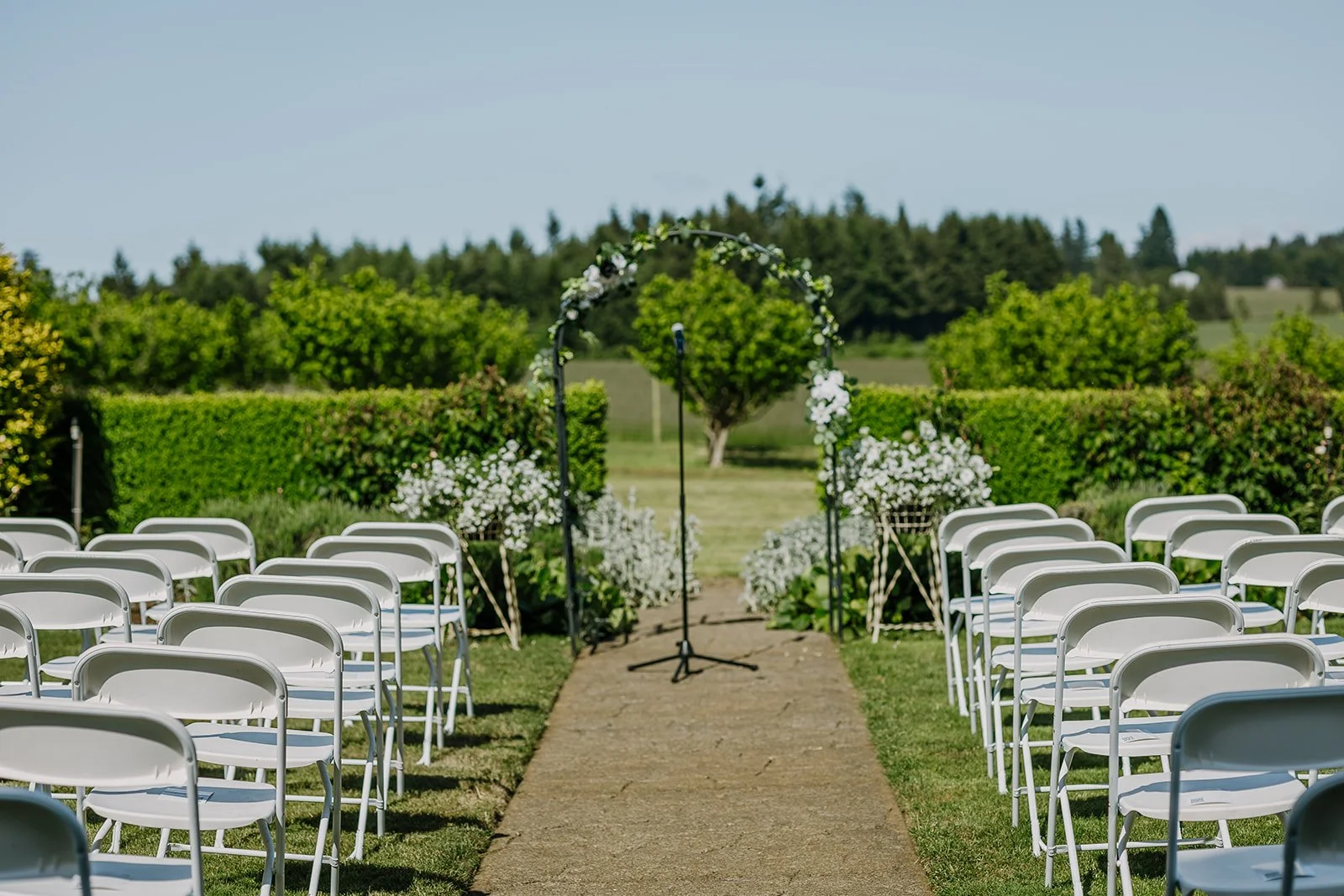 Front lawn traditional ceremony