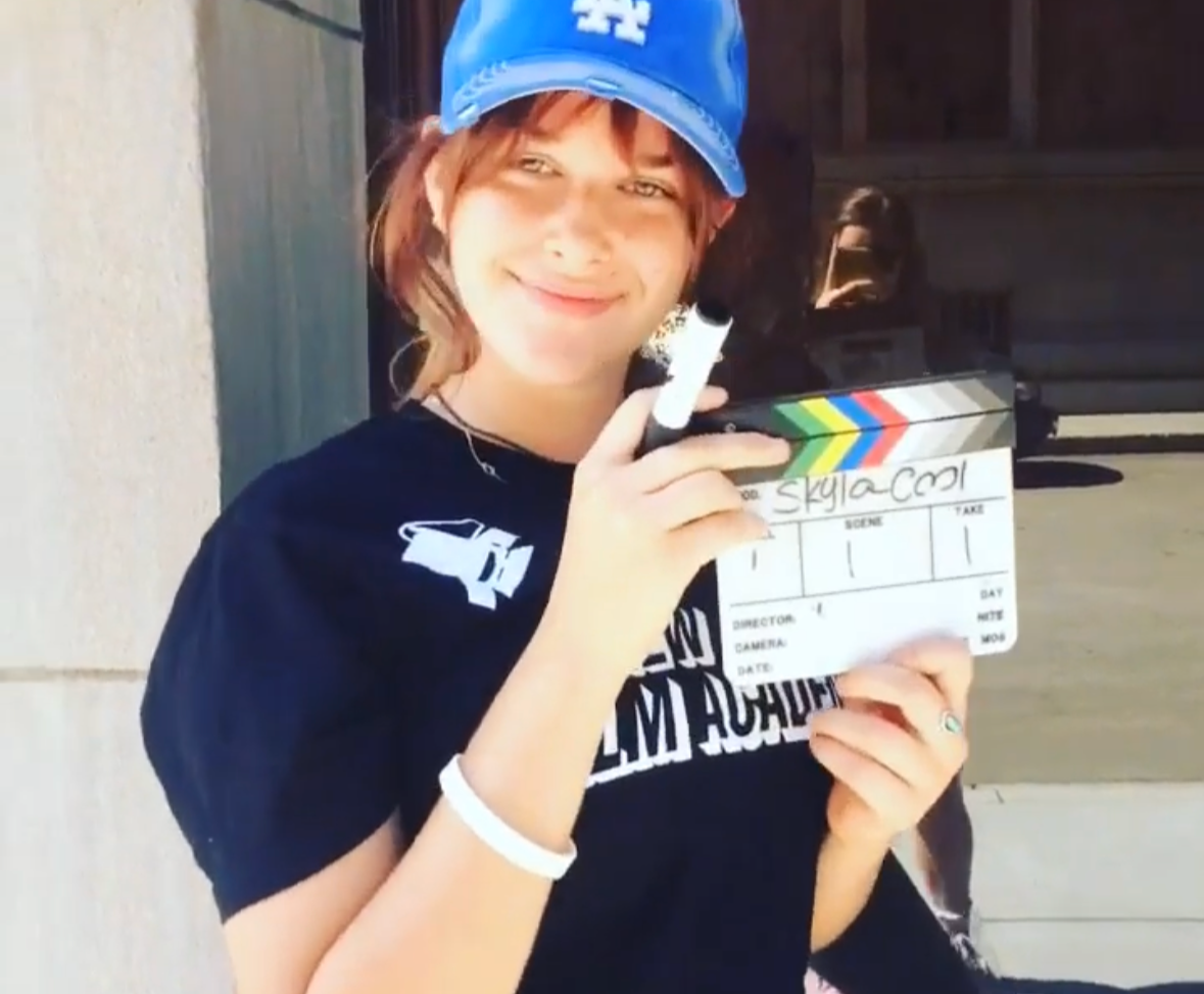 Eva Luna Ortiz (16 Years Old) Directing a shortfilm at Universal Studios Lot for New York Film Academy Los Angeles Film Intensive 2016