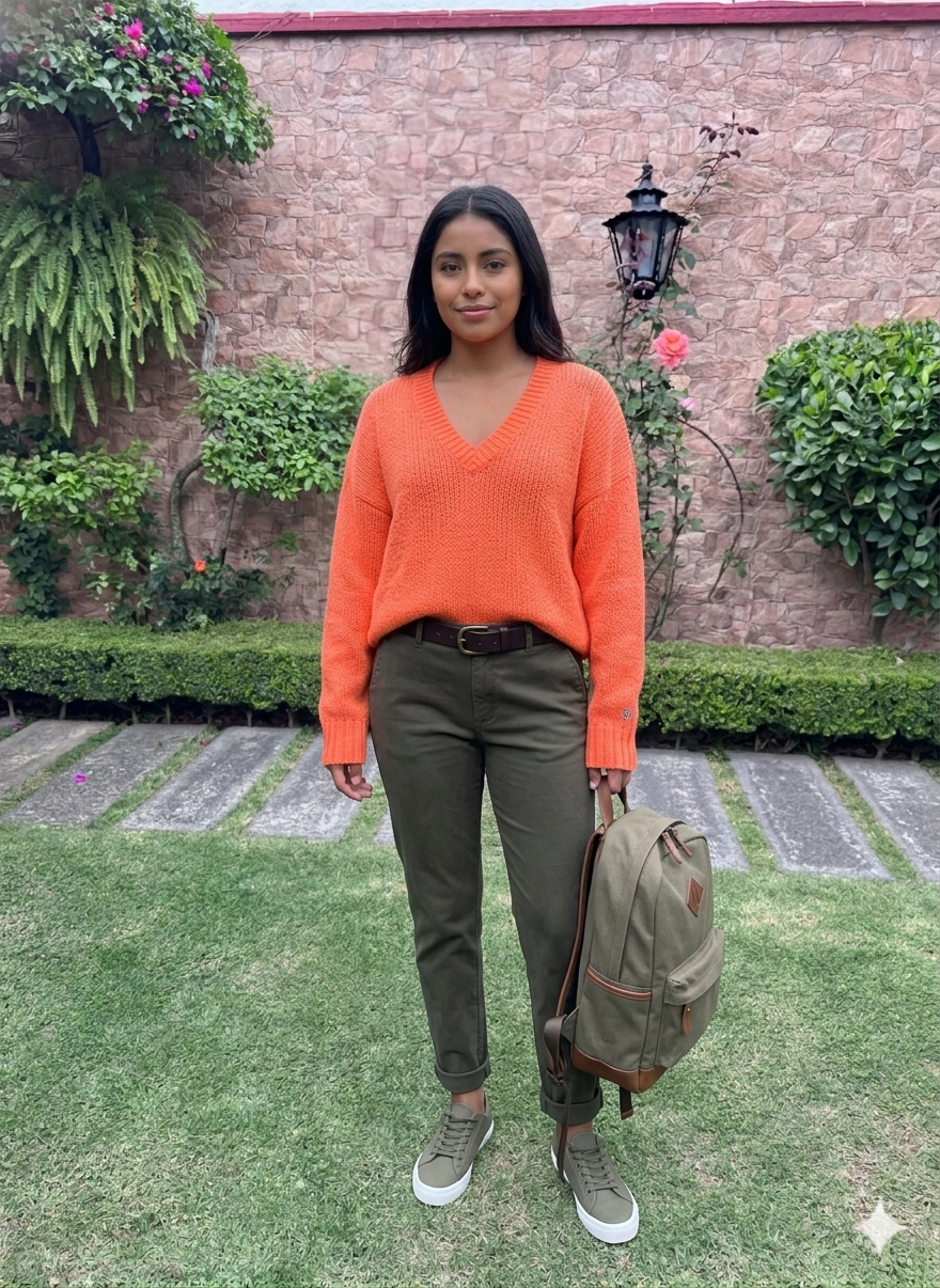 PINK Talla L Suéter Victoria’s Secret – Neon Orange