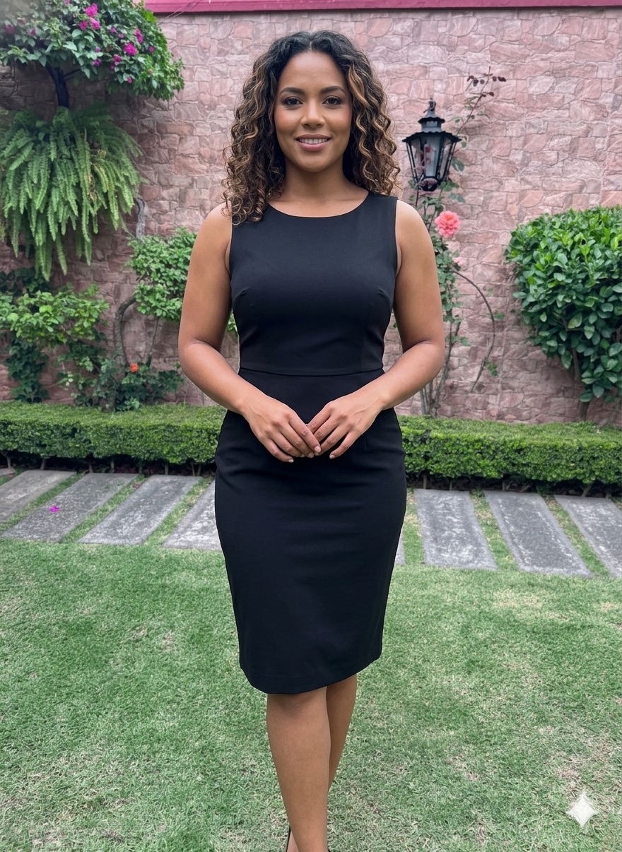 Talbots TALLA 10 Vestido Estilo Vaina (Sheath) Negro Corte Clásico y Elegante