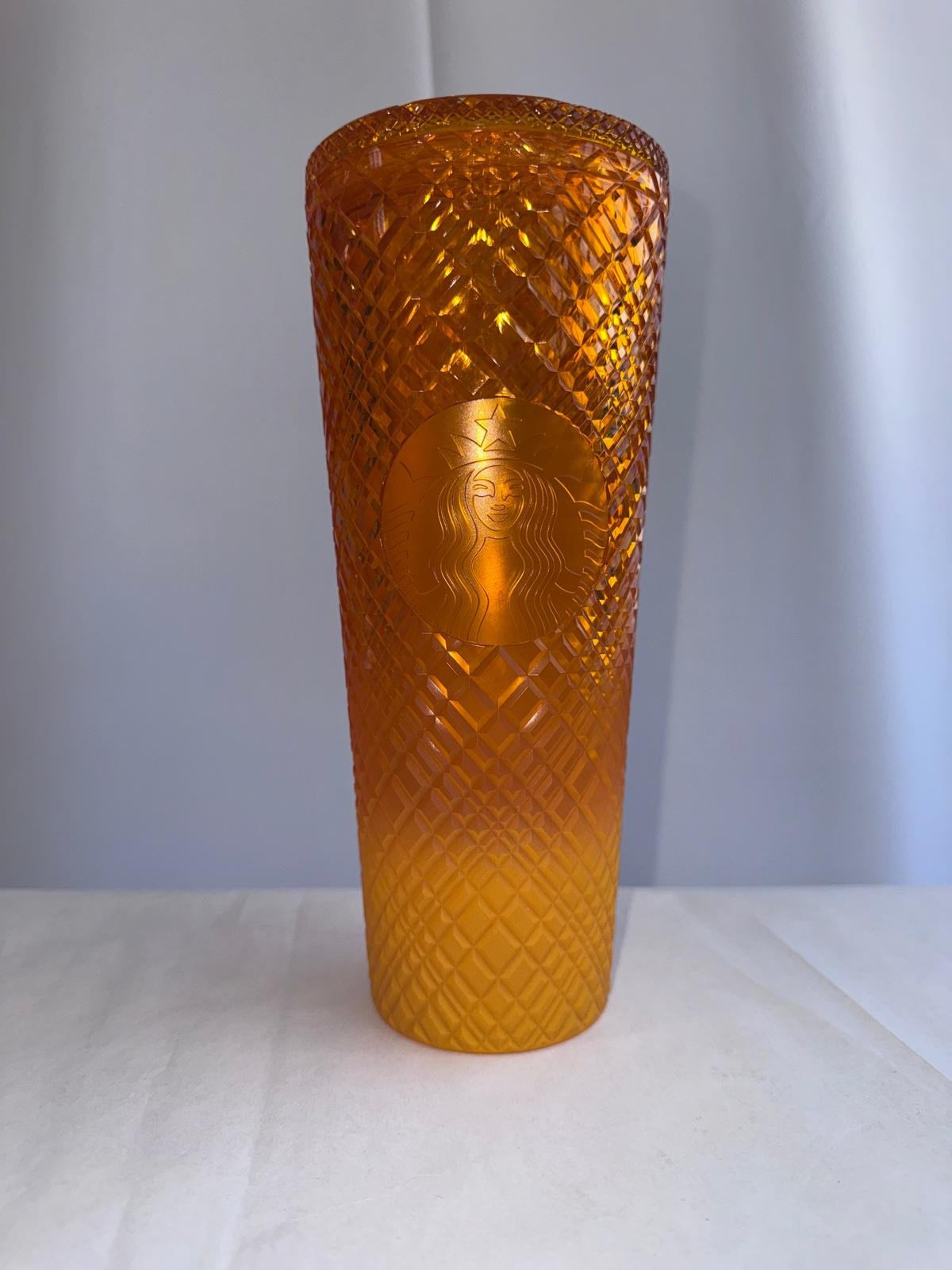 STARBUCKS Amber Orange Studded Tumbler