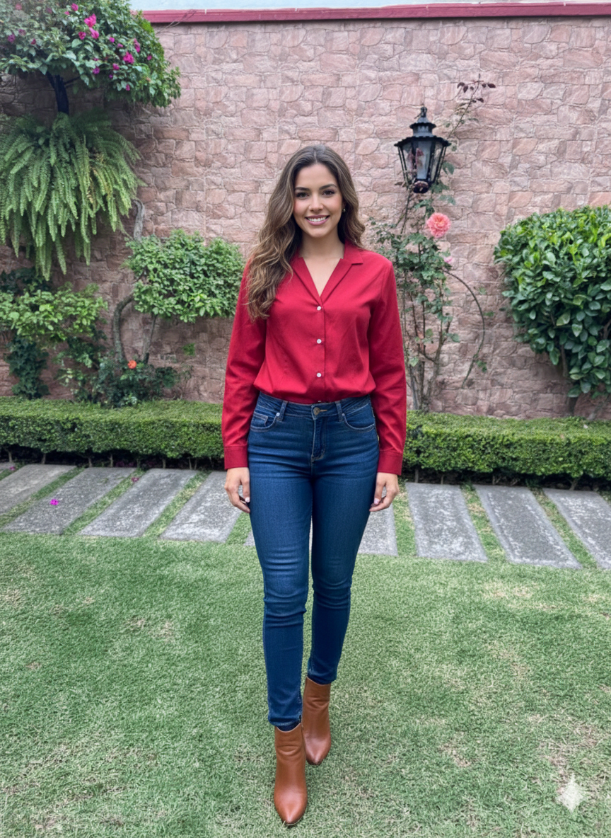 Talbots TALLA 10 Blusa Camisera Resistente a Arrugas