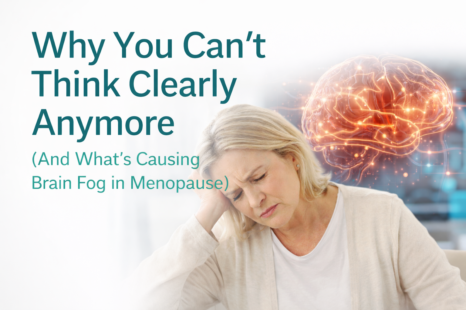Why You Can’t Think Clearly Anymore (And What’s Actually Causing Brain Fog in Menopause)