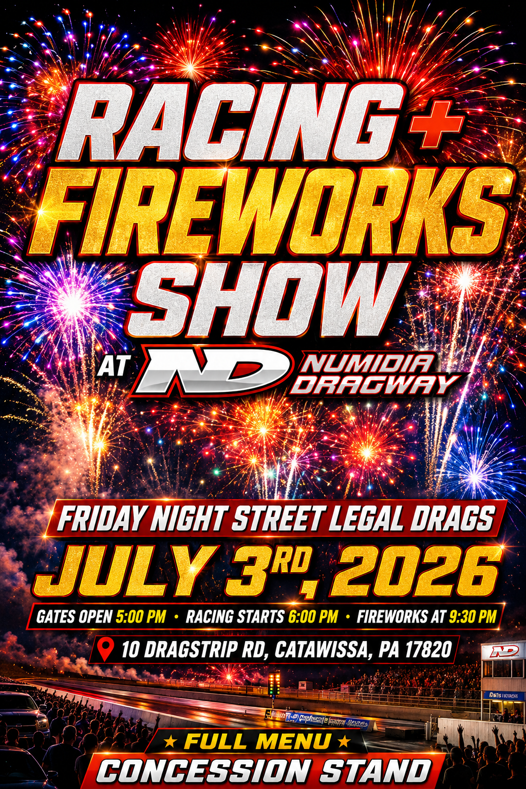 Friday Street Legal Drags + FIREWORKS!