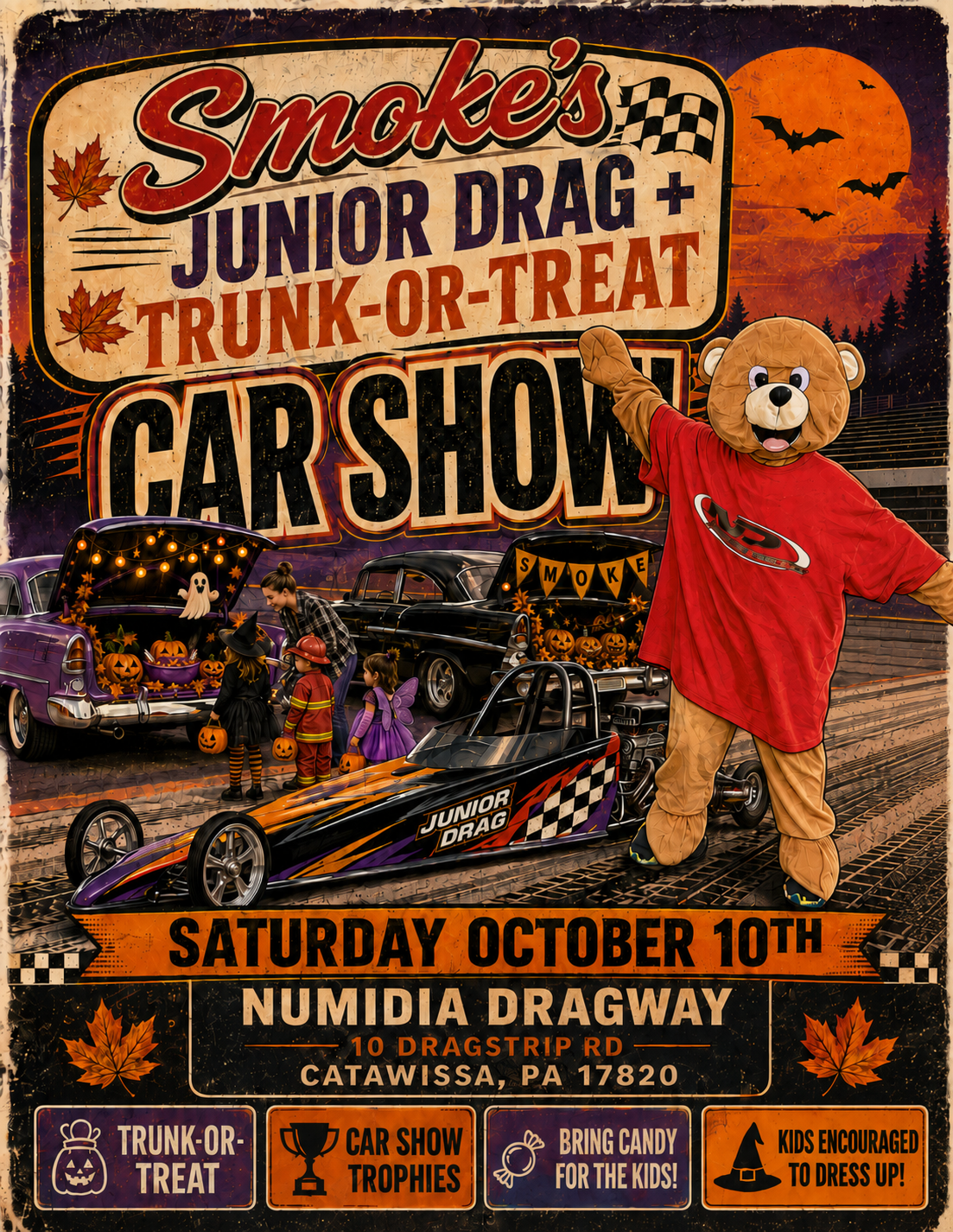 Smoke's Junior Dragster & Trunk or Treat Kid's Day