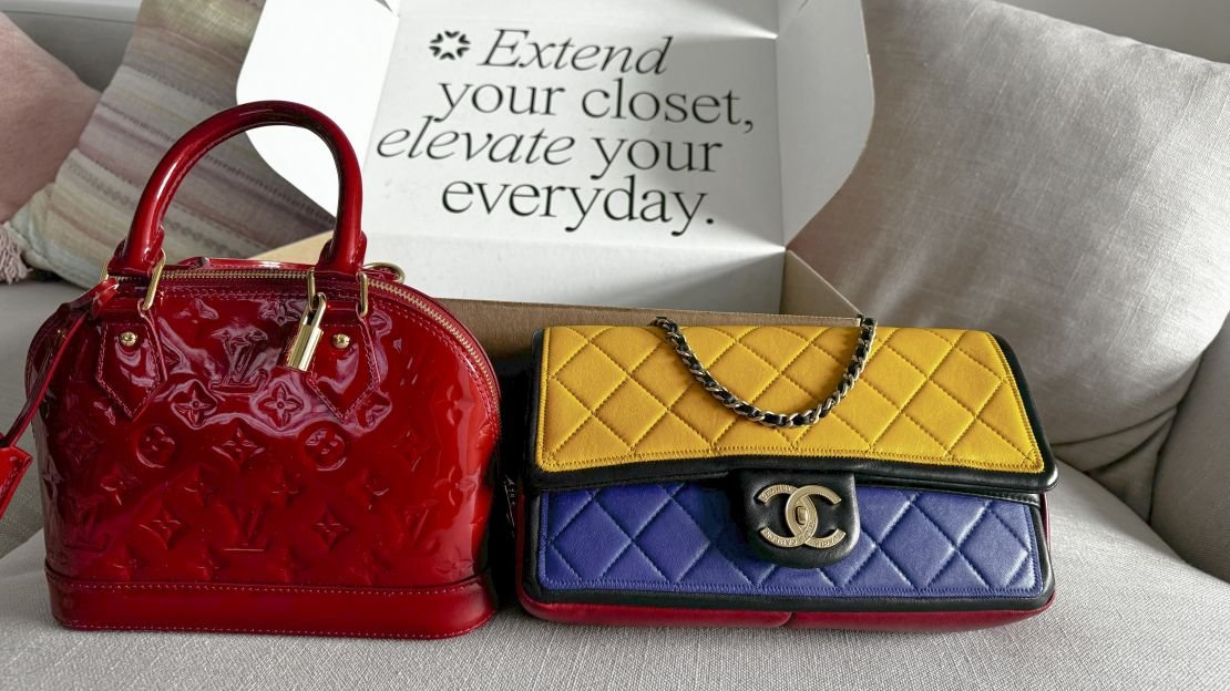 two chanel bags.