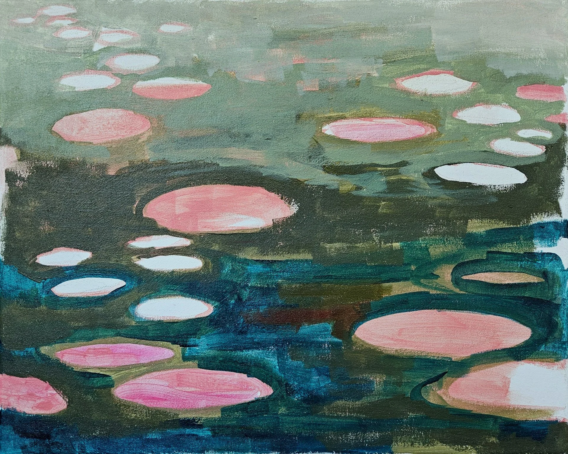 Painterly Lilies 1 16x20